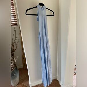 Silk Maison Light Blue Halter Neck Dress / Size XS